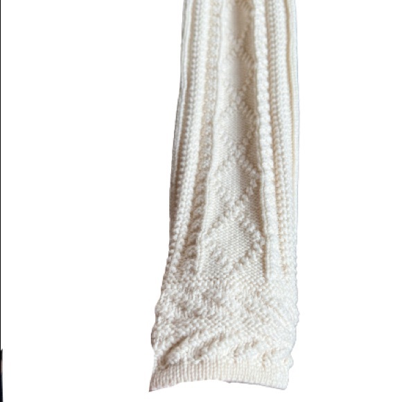 L.L. Bean Cable Knit Button Front Cardigan RN 71341 VN 06097 100% Cotton Medium - Picture 4 of 7